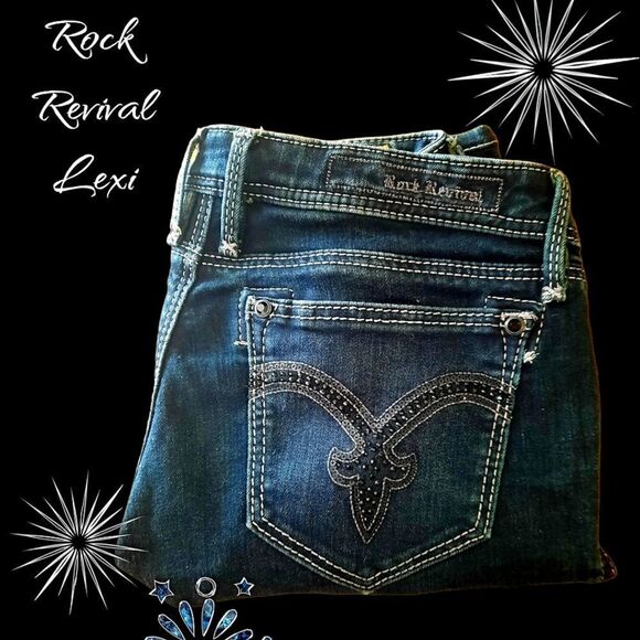 ROCK REVIVAL Lexi Super Skinny Jeans  BACKYARD BBQ! - Picture 1 of 16